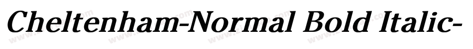 Cheltenham-Normal Bold Italic字体转换